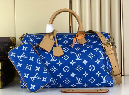 Authentic Louis Vuitton Speedy P9 Bandoulière 40 (Blue)