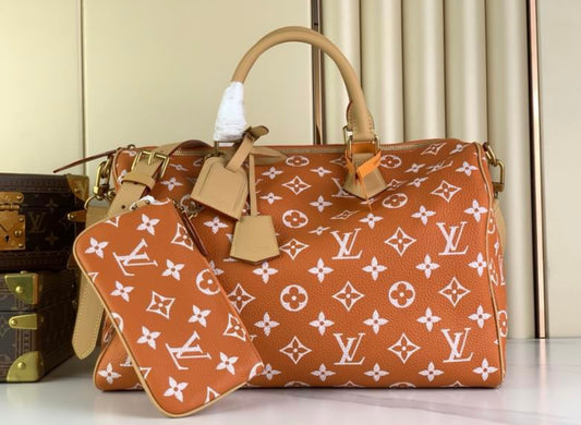 Authentic Louis Vuitton Speedy P9 Bandoulière 40 (Summer Peach)