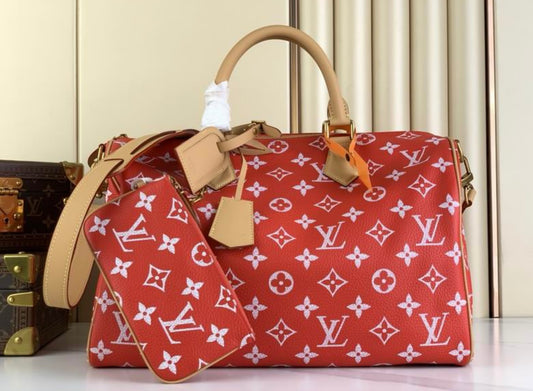 Authentic Louis Vuitton Speedy P9 Bandoulière 40 (Red)