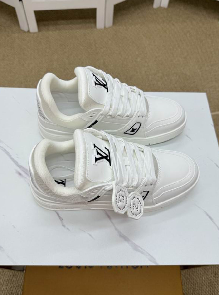 Authentic Louis Vuitton LV Trainer Sneaker (White)