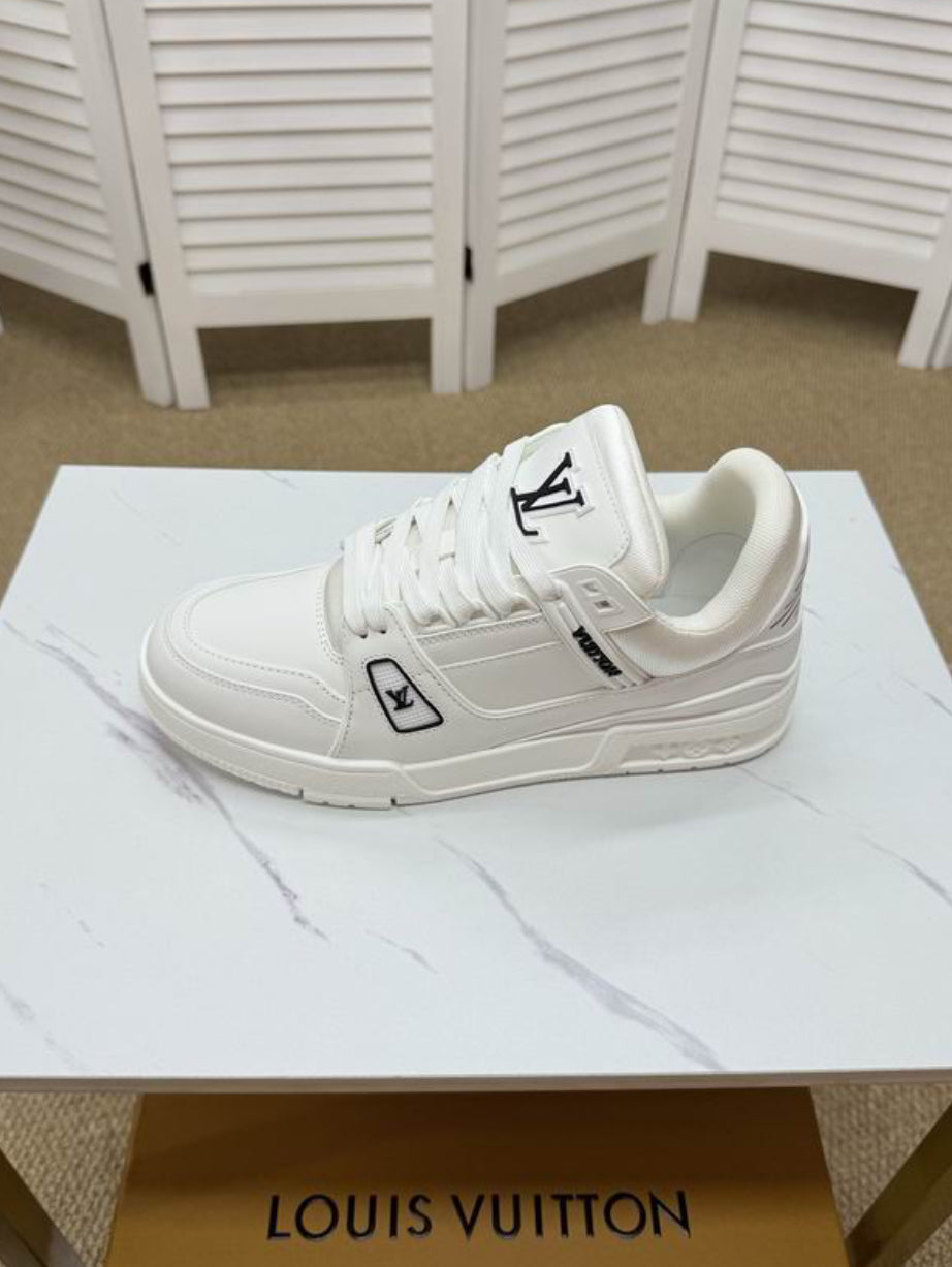 Authentic Louis Vuitton LV Trainer Sneaker (White)