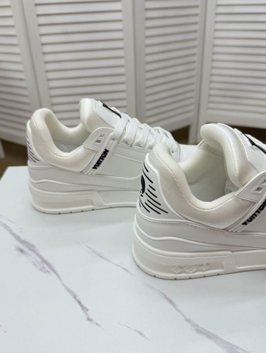 Authentic Louis Vuitton LV Trainer Sneaker (White)