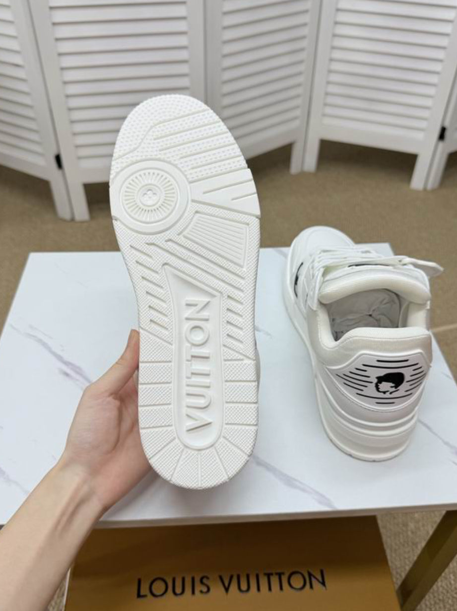 Authentic Louis Vuitton LV Trainer Sneaker (White)