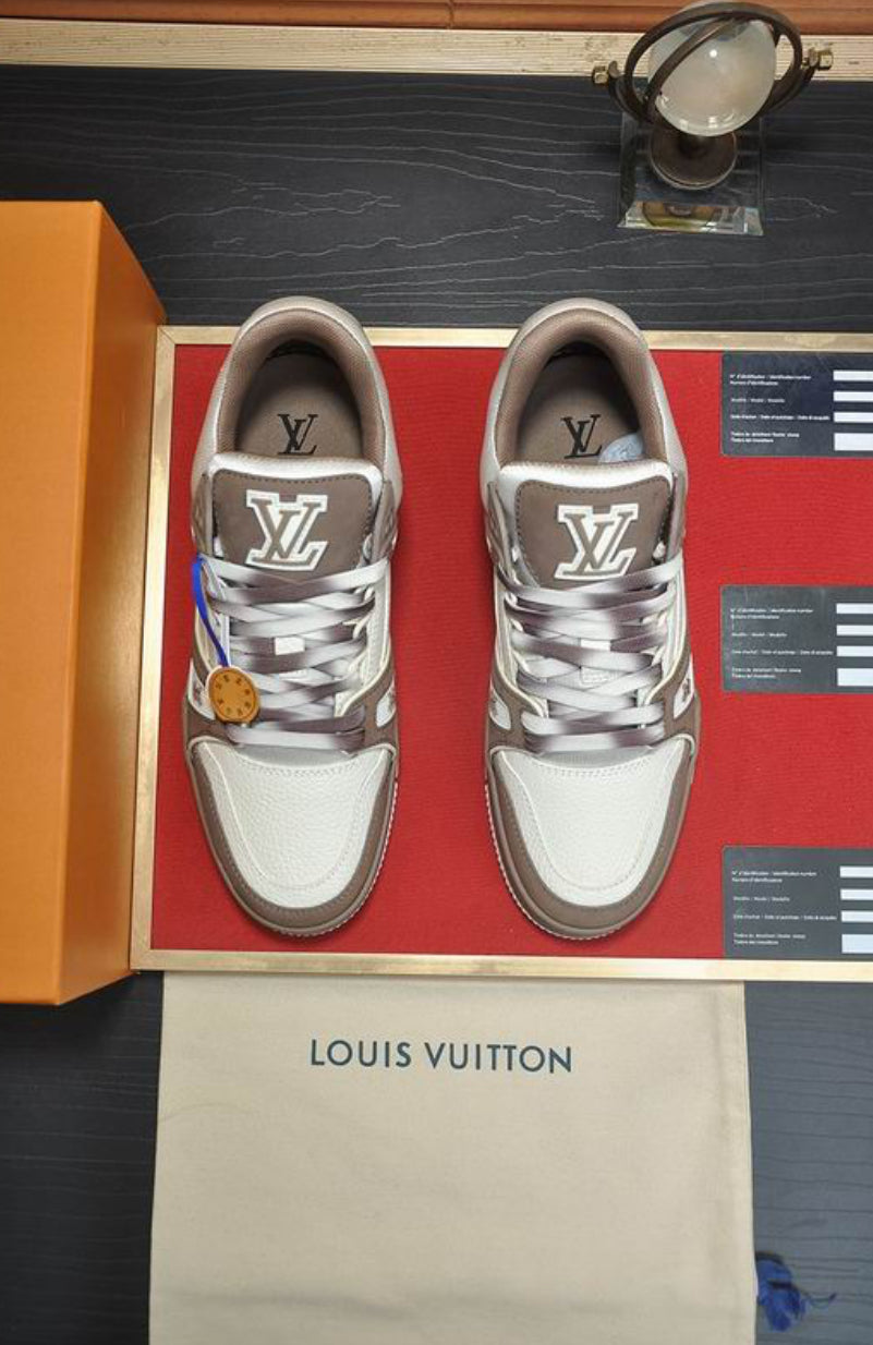 Authentic Louis Vuitton LV Trainer Sneaker (Brown)