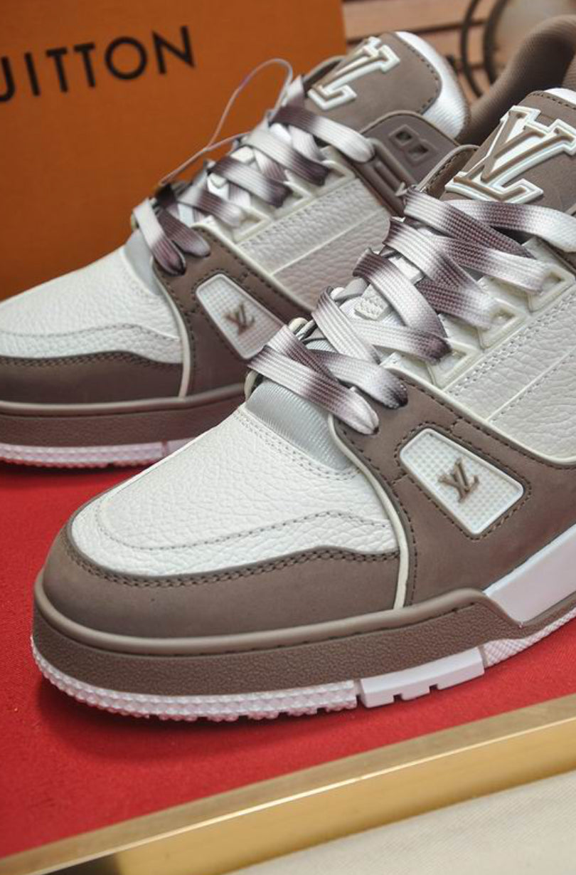 Authentic Louis Vuitton LV Trainer Sneaker (Brown)
