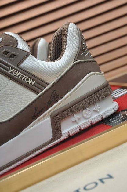 Authentic Louis Vuitton LV Trainer Sneaker (Brown)