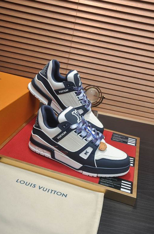Authentic Louis Vuitton LV Trainer Sneaker (Blue)