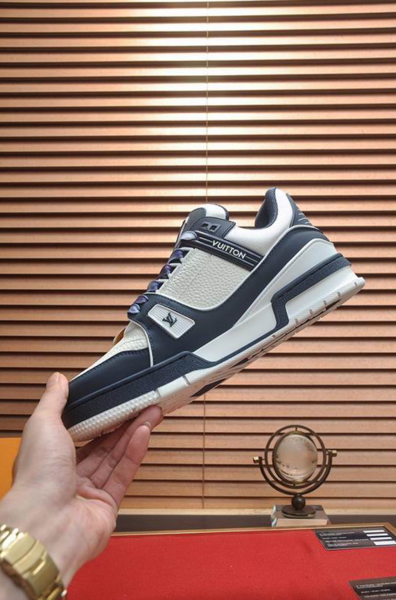 Authentic Louis Vuitton LV Trainer Sneaker (Blue)