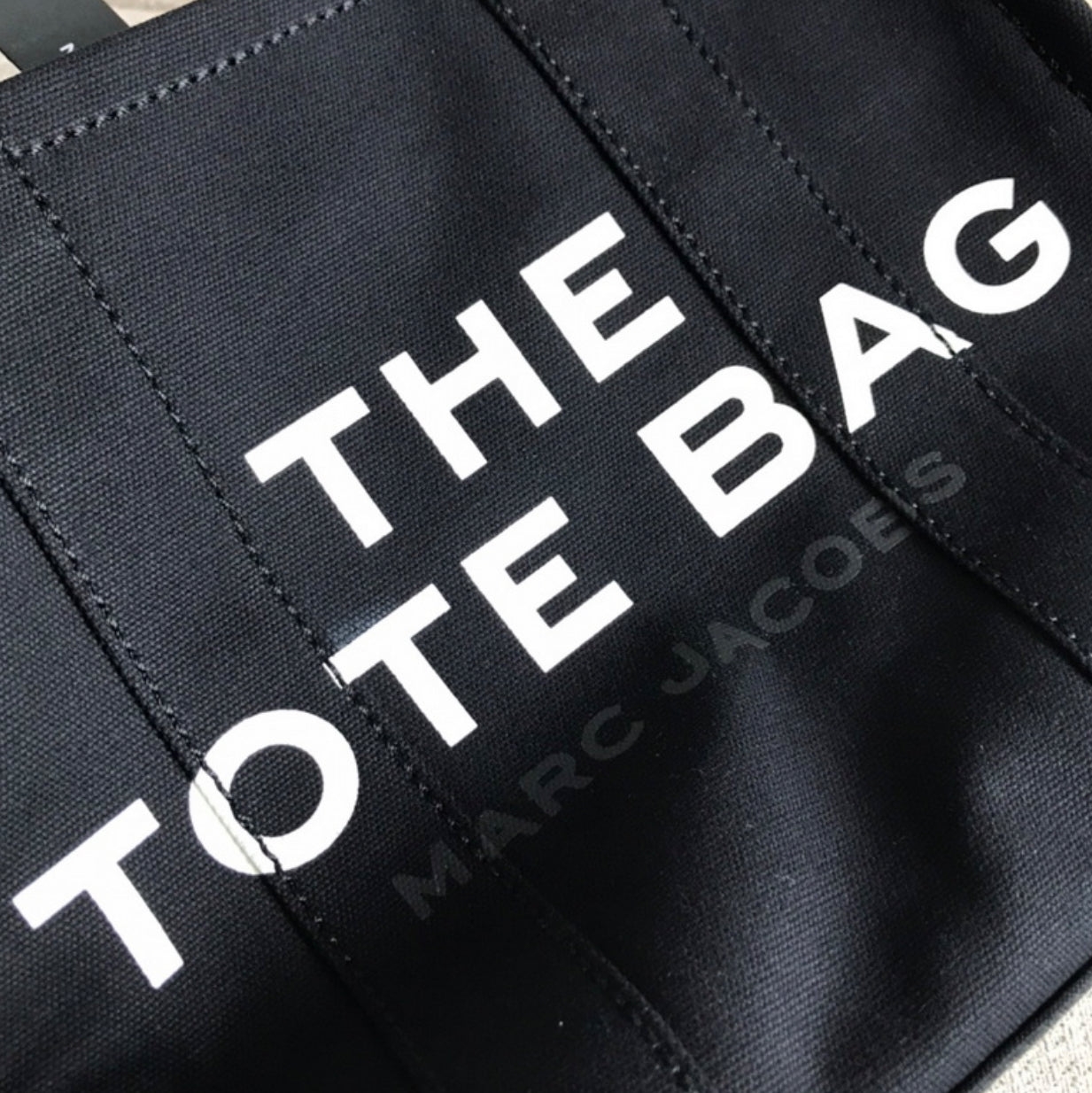 Authentic Marc Jacobs Canvas Large Tote Bag (Black)