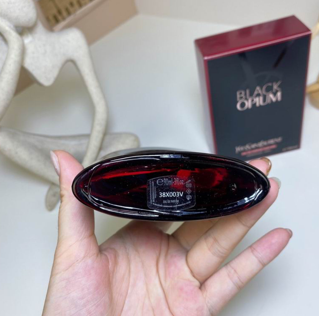 Authentic BLACK OPIUM EAU DE PARFUM OVER RED