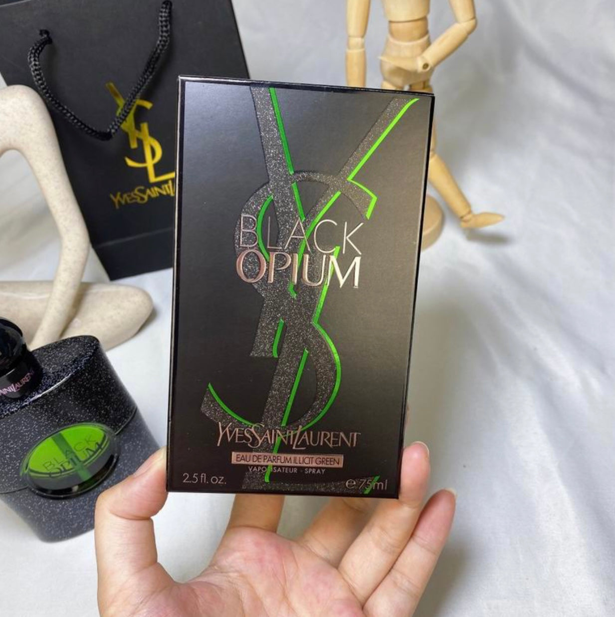 Authentic BLACK OPIUM EAU DE PARFUM Illicit Green