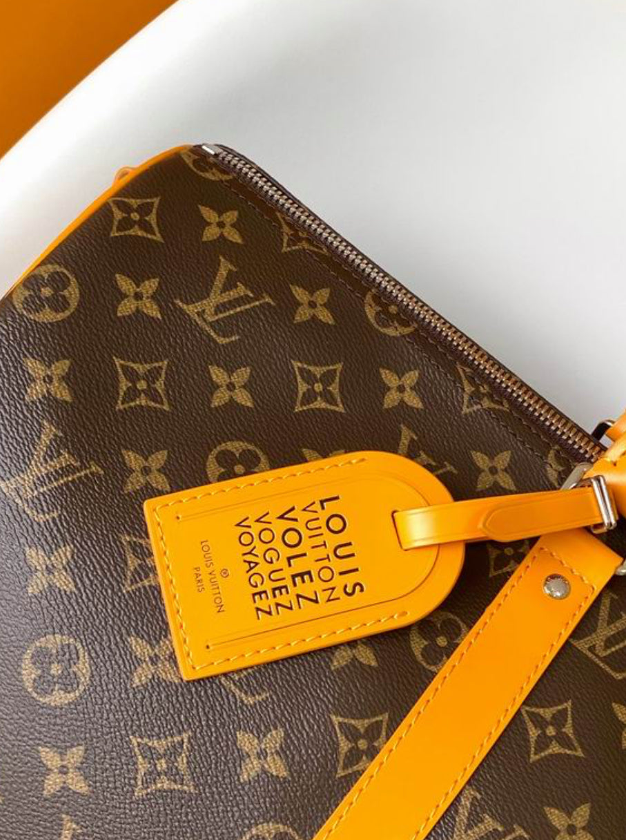Authentic Louis Vuitton Keepall Bandoulière 50 (Safran Yellow)