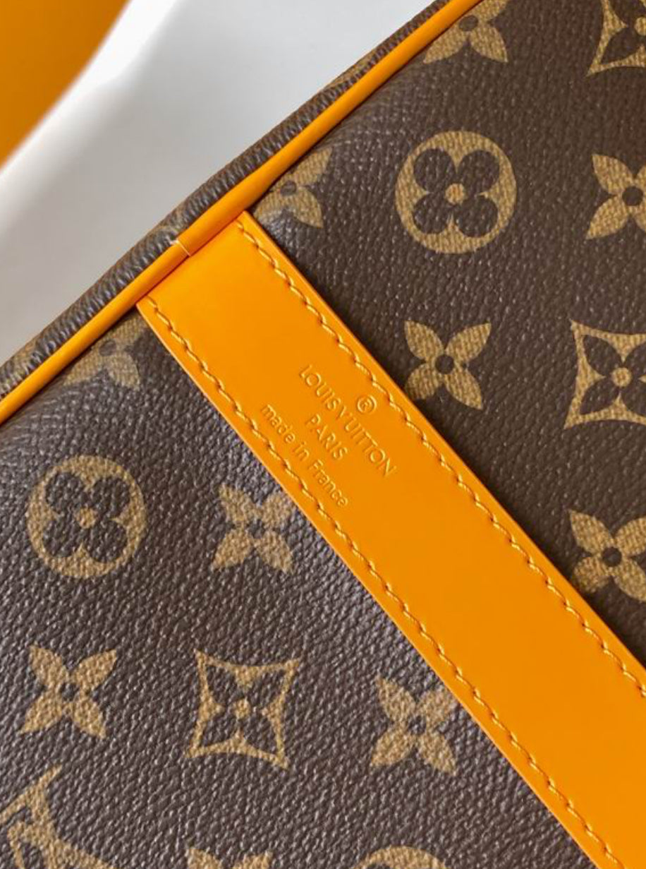 Authentic Louis Vuitton Keepall Bandoulière 50 (Safran Yellow)