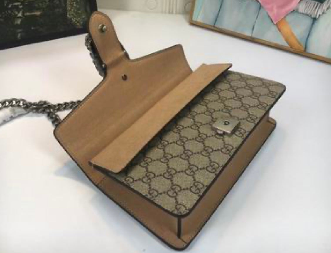 Authentic GUCCI Dionysus Medium Shoulder Bag (GG Supreme)