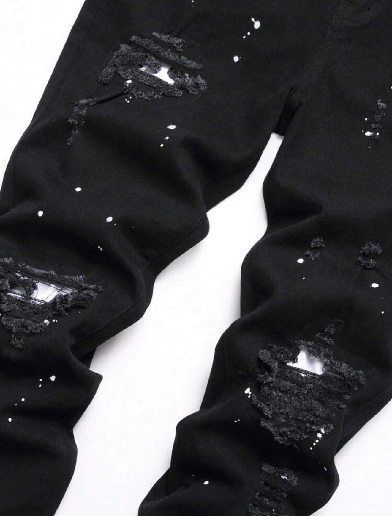 Patched Ripped Jeans