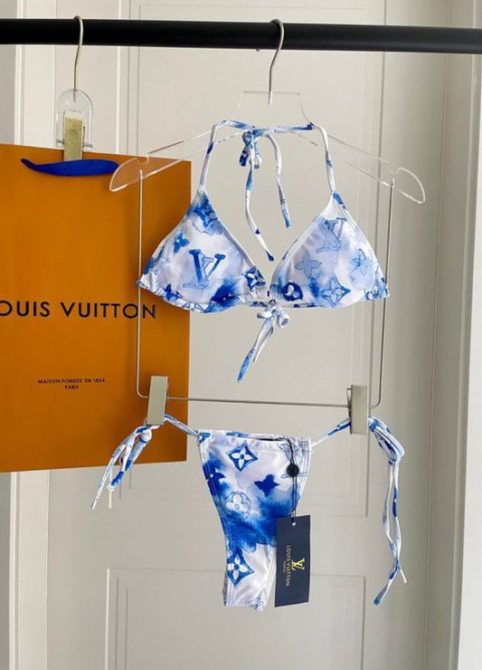 Authentic Louis Vuitton Graphic Monogram Bikini Set