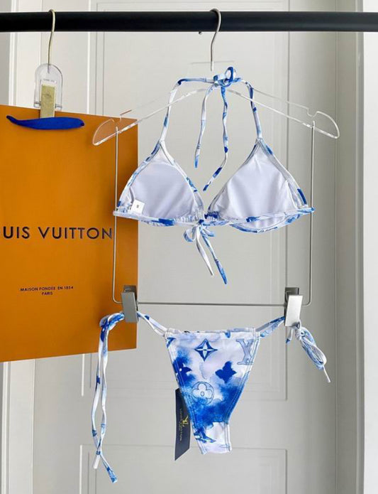 Authentic Louis Vuitton Graphic Monogram Bikini Set
