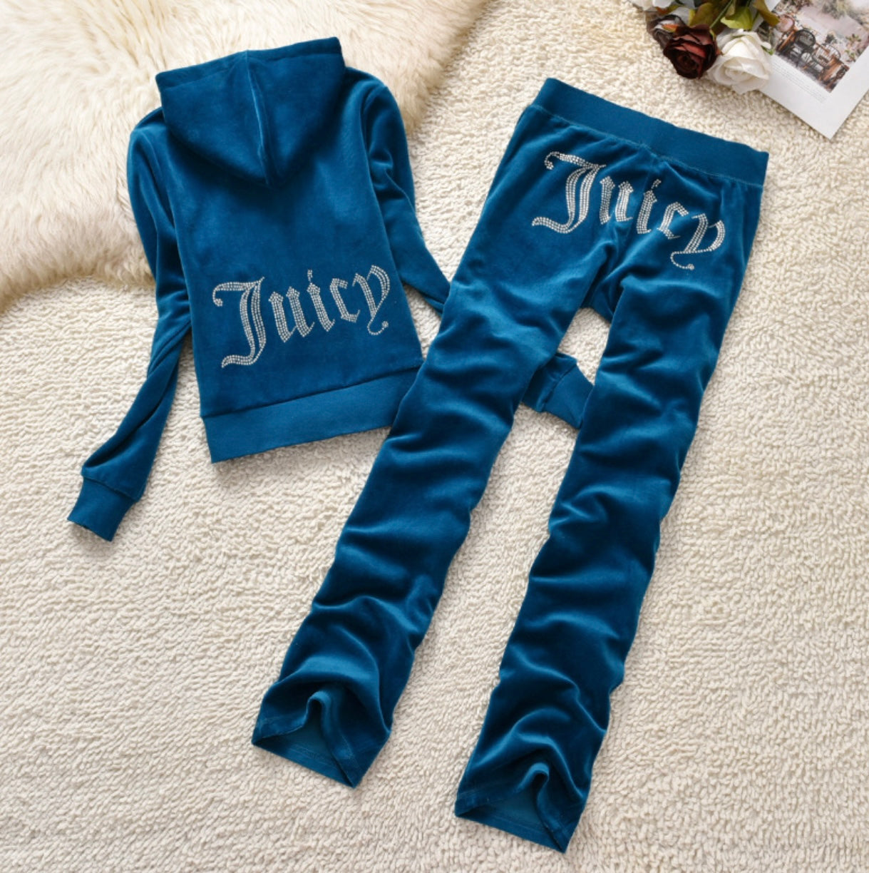Authentic Juicy Couture OG Big Bling Velour Track suits
