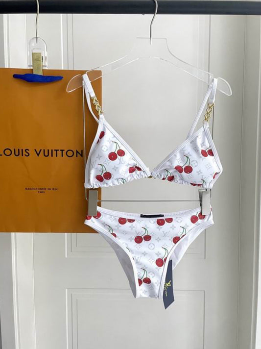 Authentic Louis Vuitton LV x TM Cherry Bikini Set