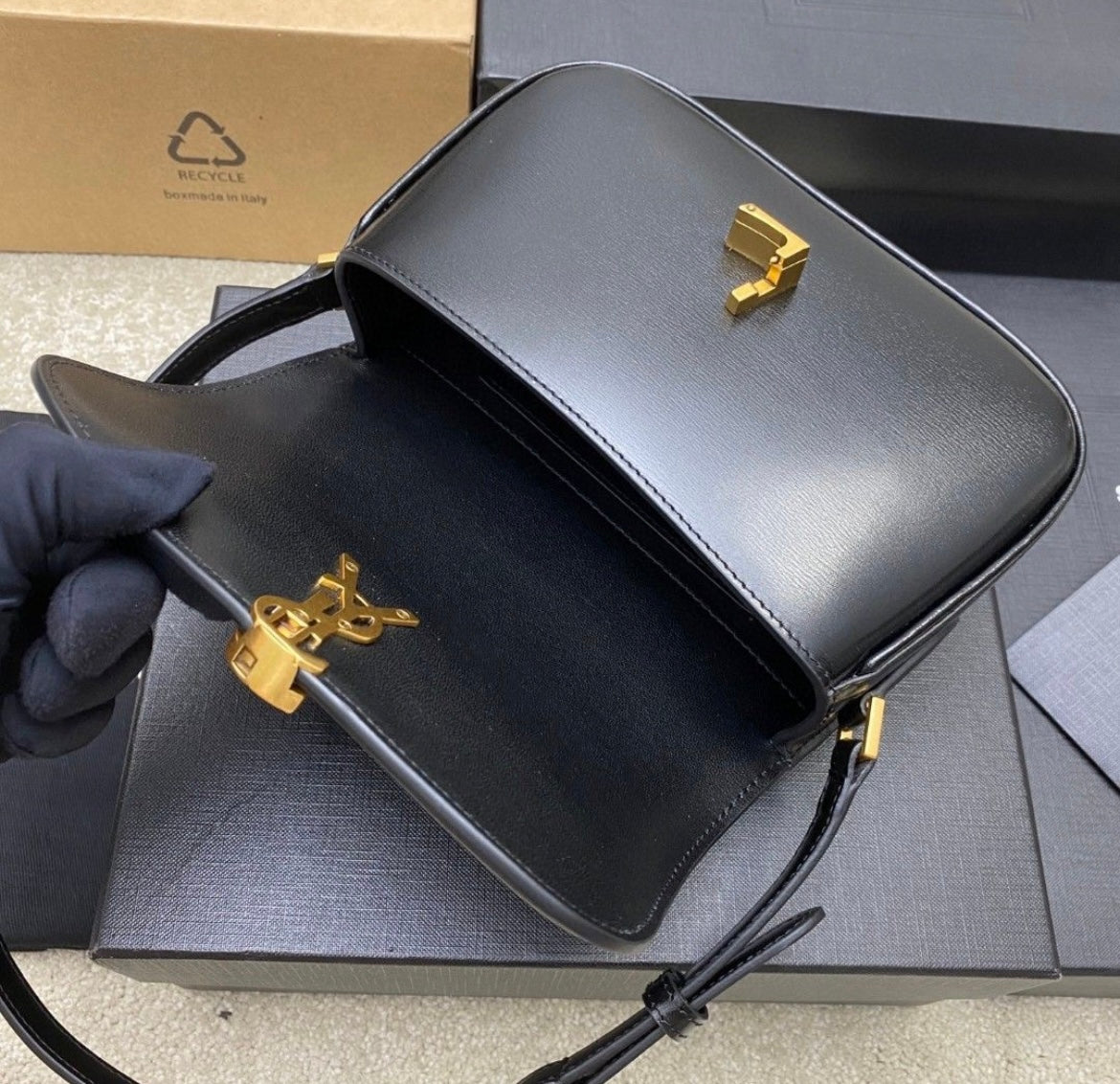 Authentic Yves SAINT LAURENT SOLFERINO mini in BOX