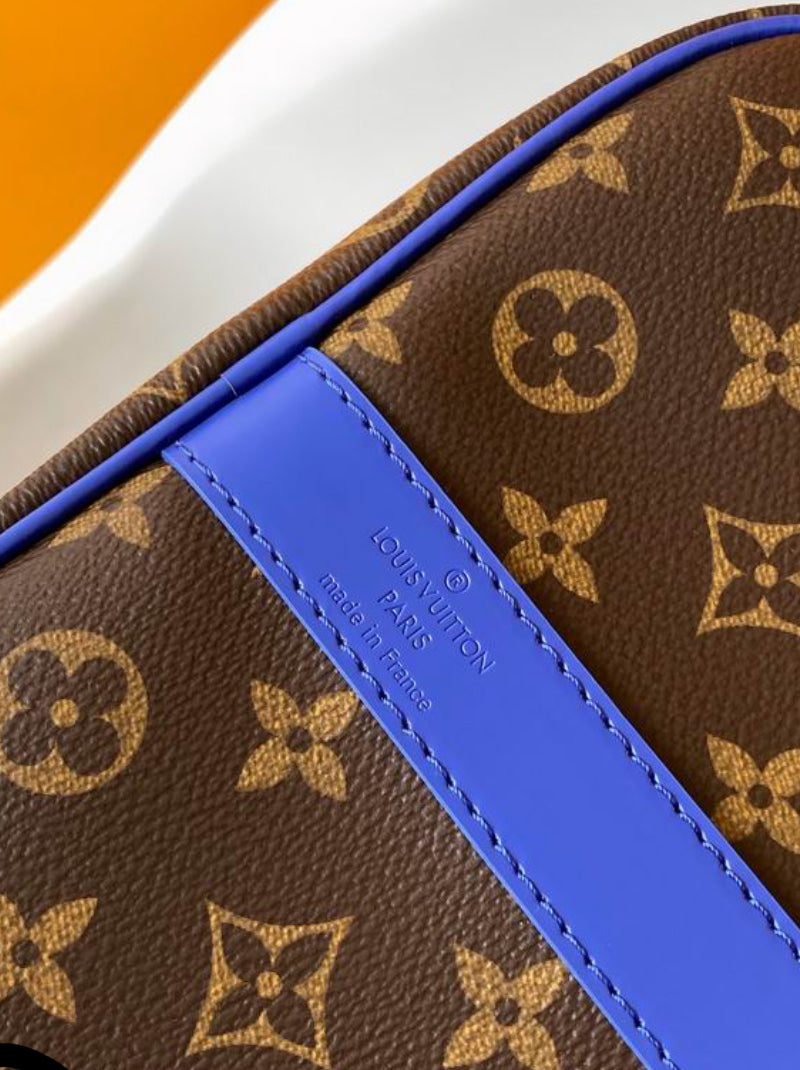 Authentic Louis Vuitton Keepall Bandoulière 50 (Blue)