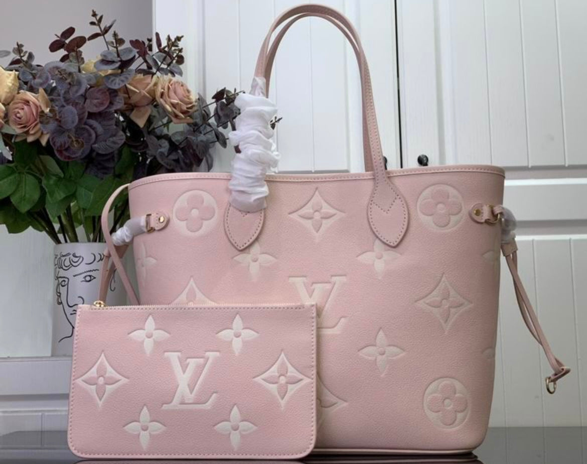 Authentic Louis Vuitton NEVERFUL MM TOTE (Pink)